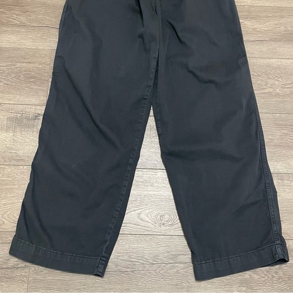 Free People Pleated Trousers Black Wide Leg Pants High Rise Boho Hippie Sz 4 - Picture 3 of 8